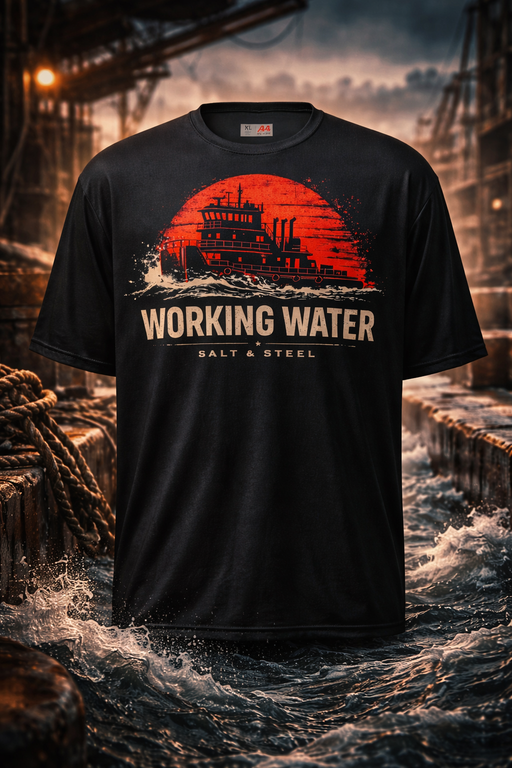 Working Water performance crew neck t-shirt