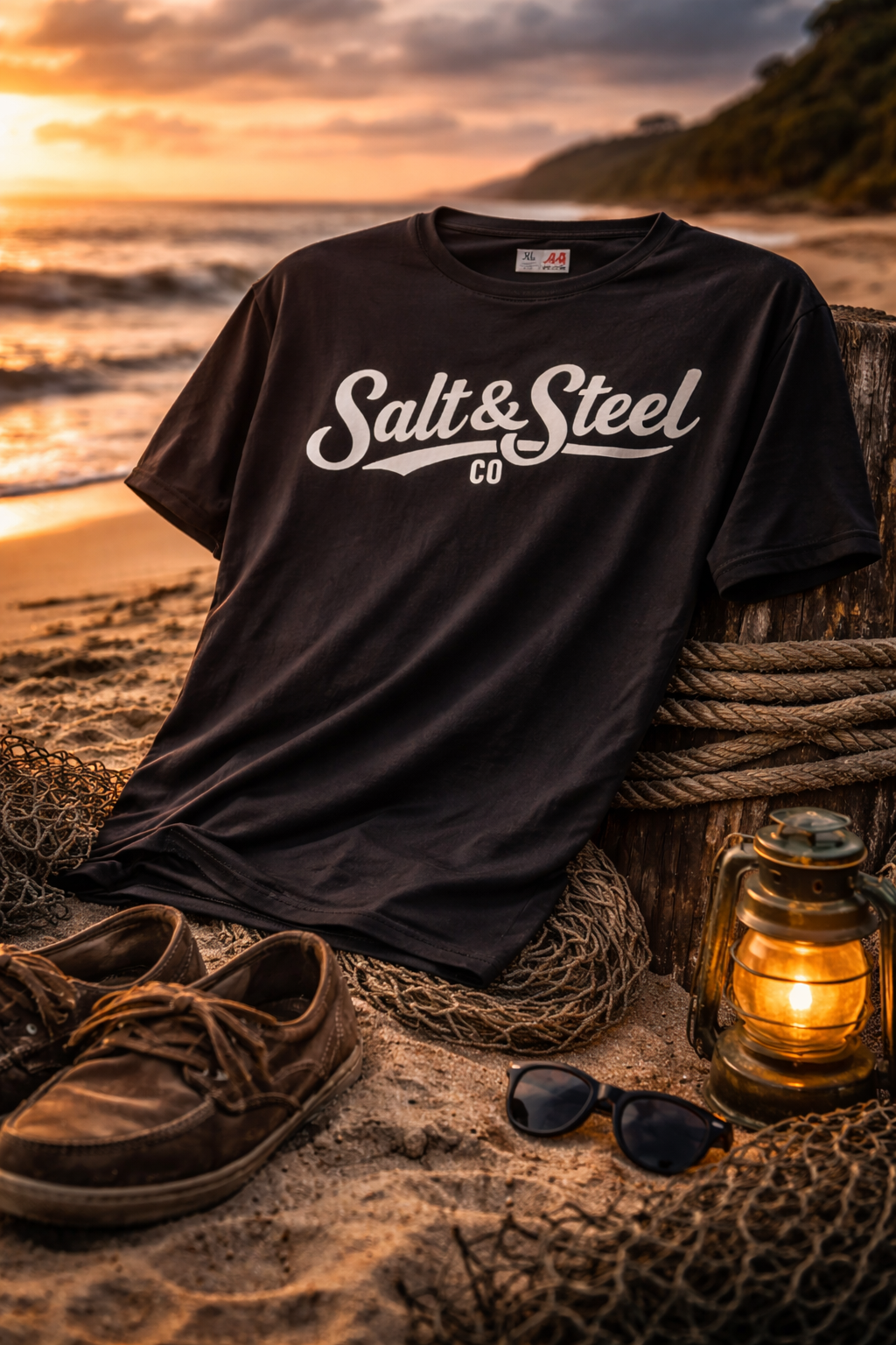 Salt & Steel Unisex performance crew neck t-shirt
