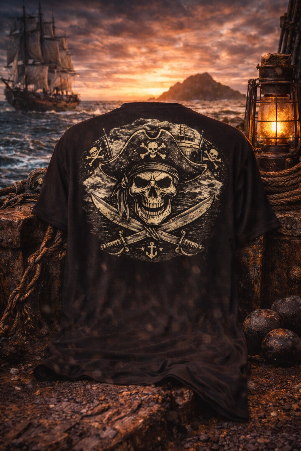 Pirate performance crew neck t-shirt