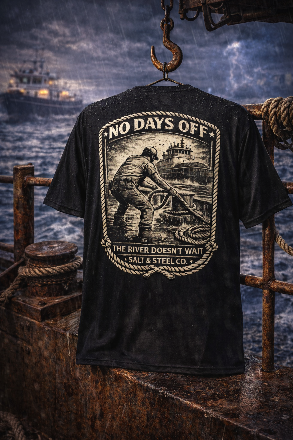 No Days Off performance crew neck t-shirt